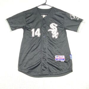 VTG Authentic Majestic BOYS XL Chicago White Sox Paul Konerko Cool Base Jersey